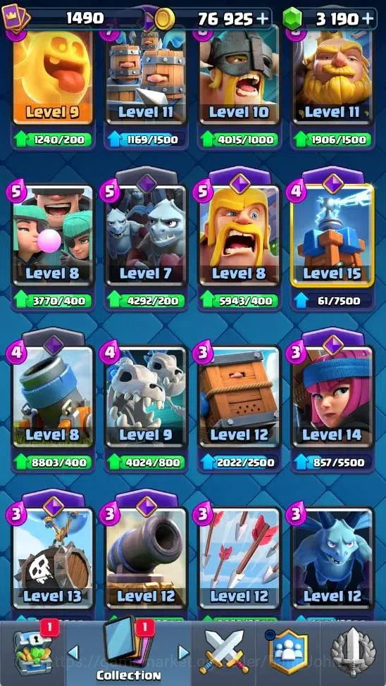 Clash Royale Accounts Mobile |KTL 15|4 Hero|17 Evo|4 Champ Card|18 Legen image 19