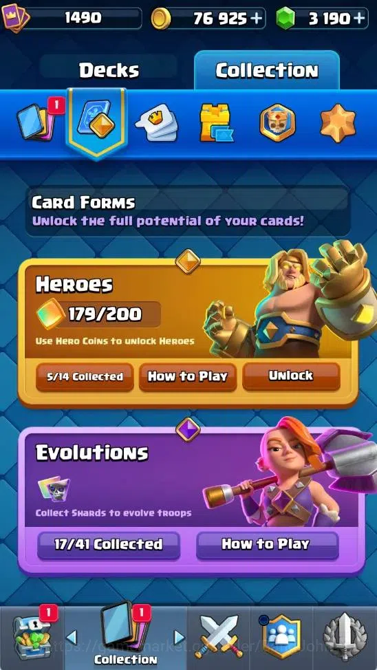 Clash Royale Accounts Mobile |KTL 15|4 Hero|17 Evo|4 Champ Card|18 Legen image 4