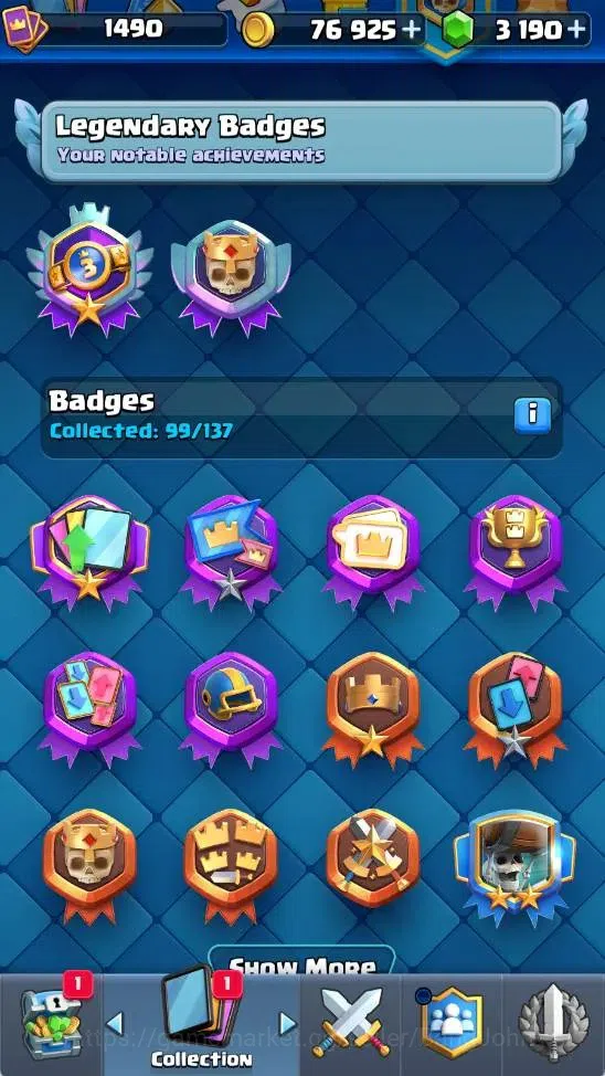Clash Royale Accounts Mobile |KTL 15|4 Hero|17 Evo|4 Champ Card|18 Legen image 9