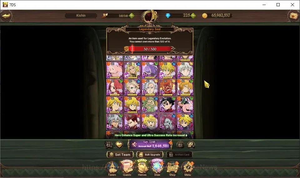 The Seven Deadly Sins: Grand Cross Accounts ASIA|1,6M CC|225 DM+30 LS|2 LR+9 UR|Brunhild,Eliza image 4