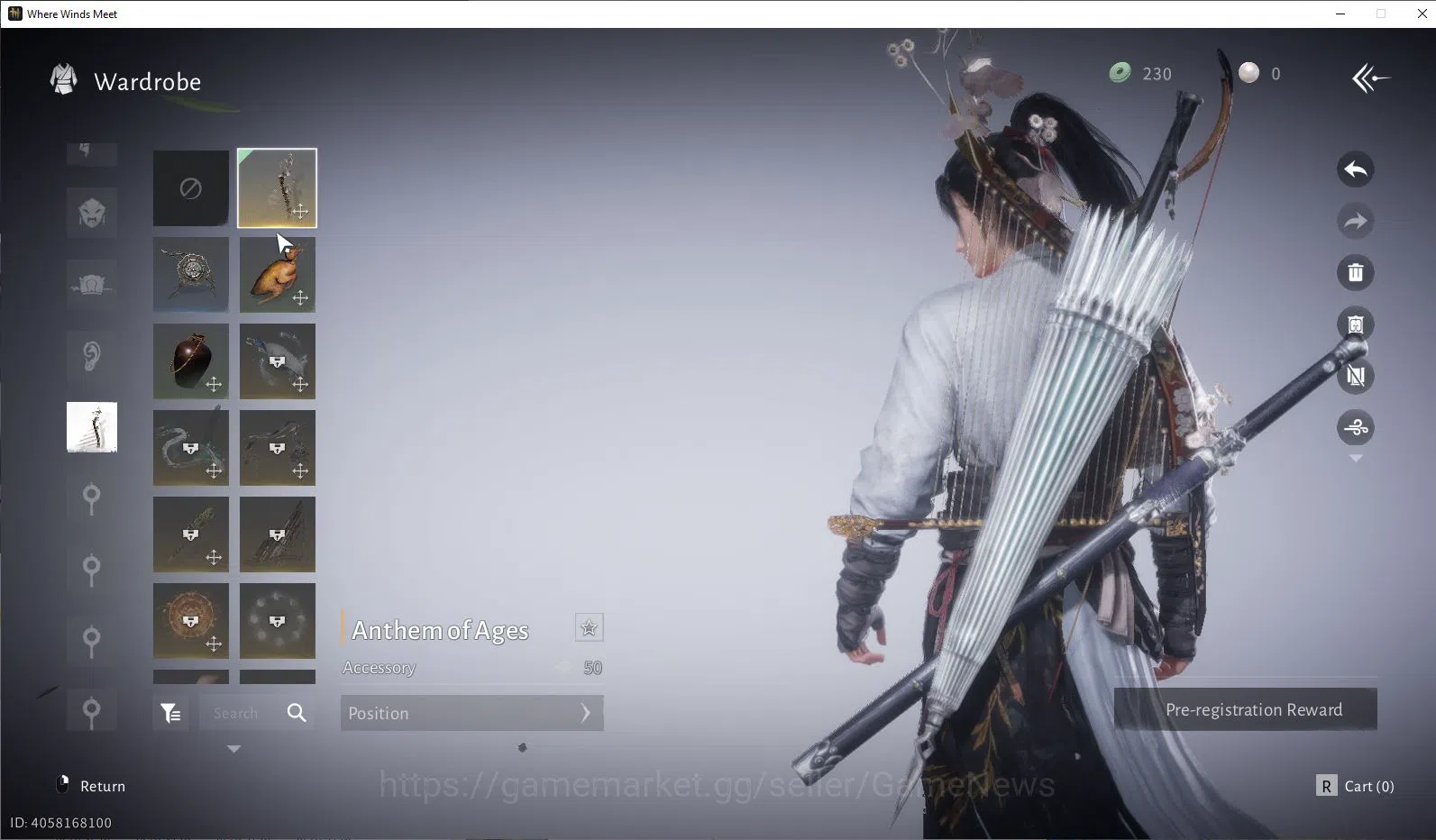 Where Winds Meet Accounts GLOBAL Lv5| Fresh Starter| 1 Harmoni Core, Anthem  image 10