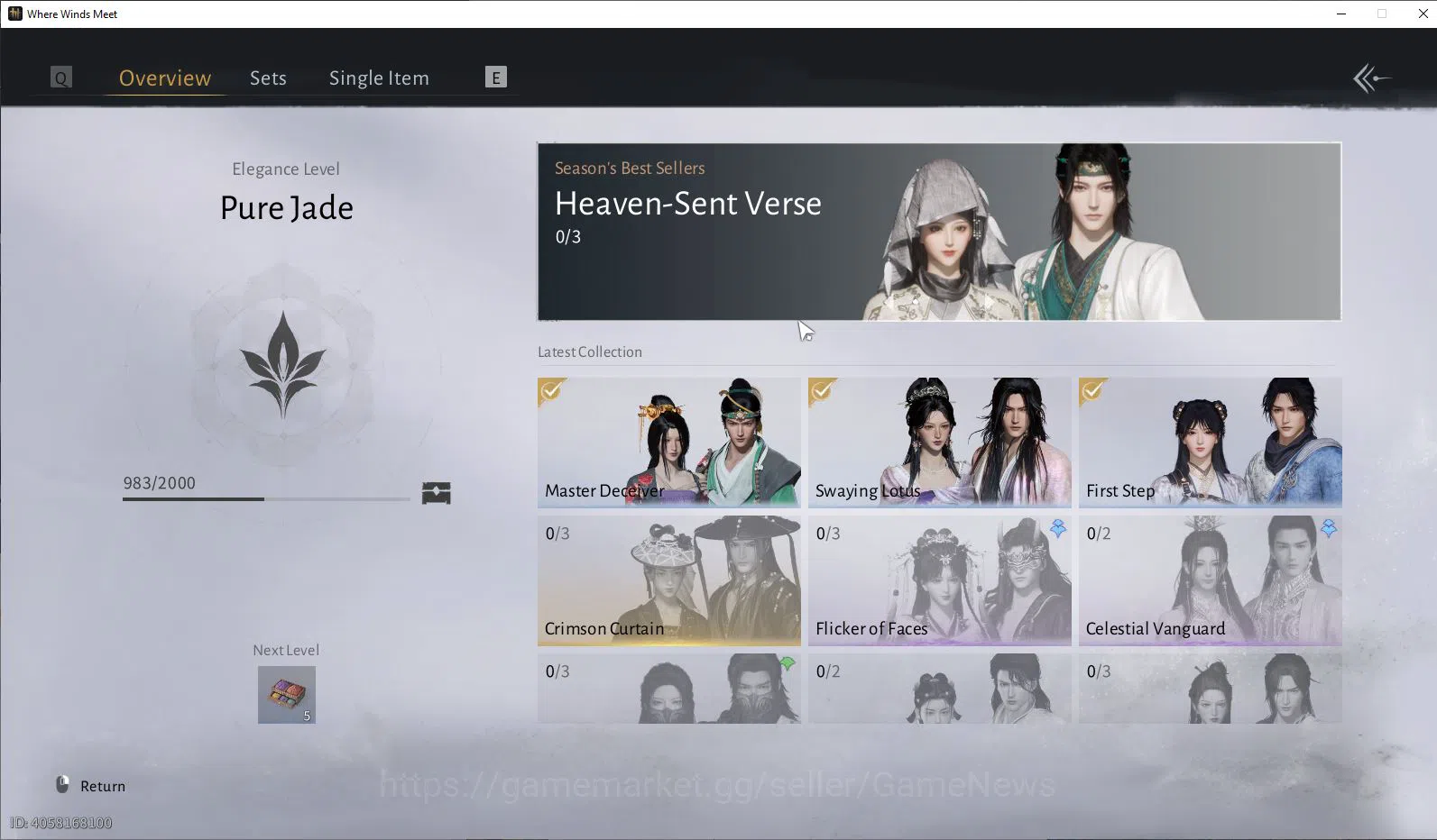 Where Winds Meet Accounts GLOBAL Lv5| Fresh Starter| 1 Harmoni Core, Anthem  image 8