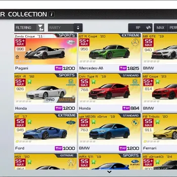 Racing Master Accounts SEA|Lv 14| 1 PL Car (Pagani Zonda Cinque 11) +37 Other Cars (GT-R Coupe,MB GTE 19,NSX-R,Civic Type