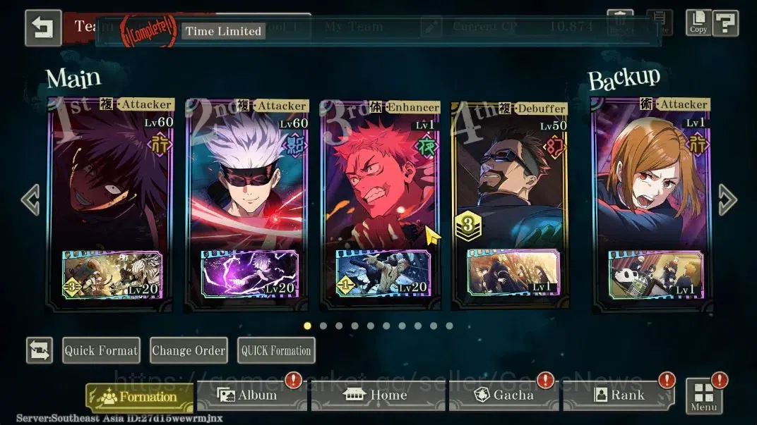 Jujutsu Kaisen: Phantom Parade Accounts SEA |PR 7|3,6K Cube|10 SSR 1 Limited [AEL Yuji,Str image 5