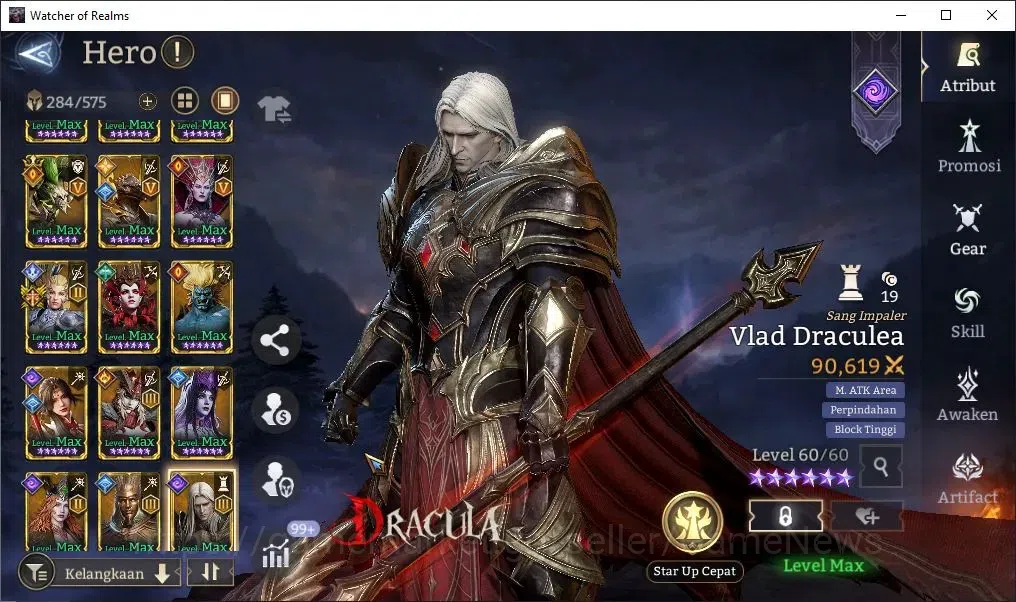 Watcher of Realms Accounts End-Game GLOBAL 60x|12,9M PWR|15 Lord[Lady AlexA2+Skin,OrenA1,IngridA5,Etc]|99 19