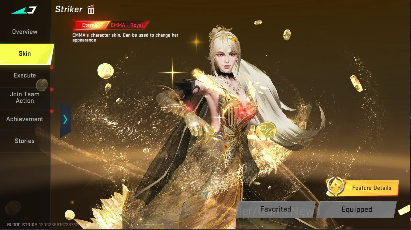 Blood Strike Accounts Rare Skin Asia|Eternal Emma-Royal,Volt-Mantra+QBZ95,MP7,Uzi,Deagle|Ultra Melee Talon 1
