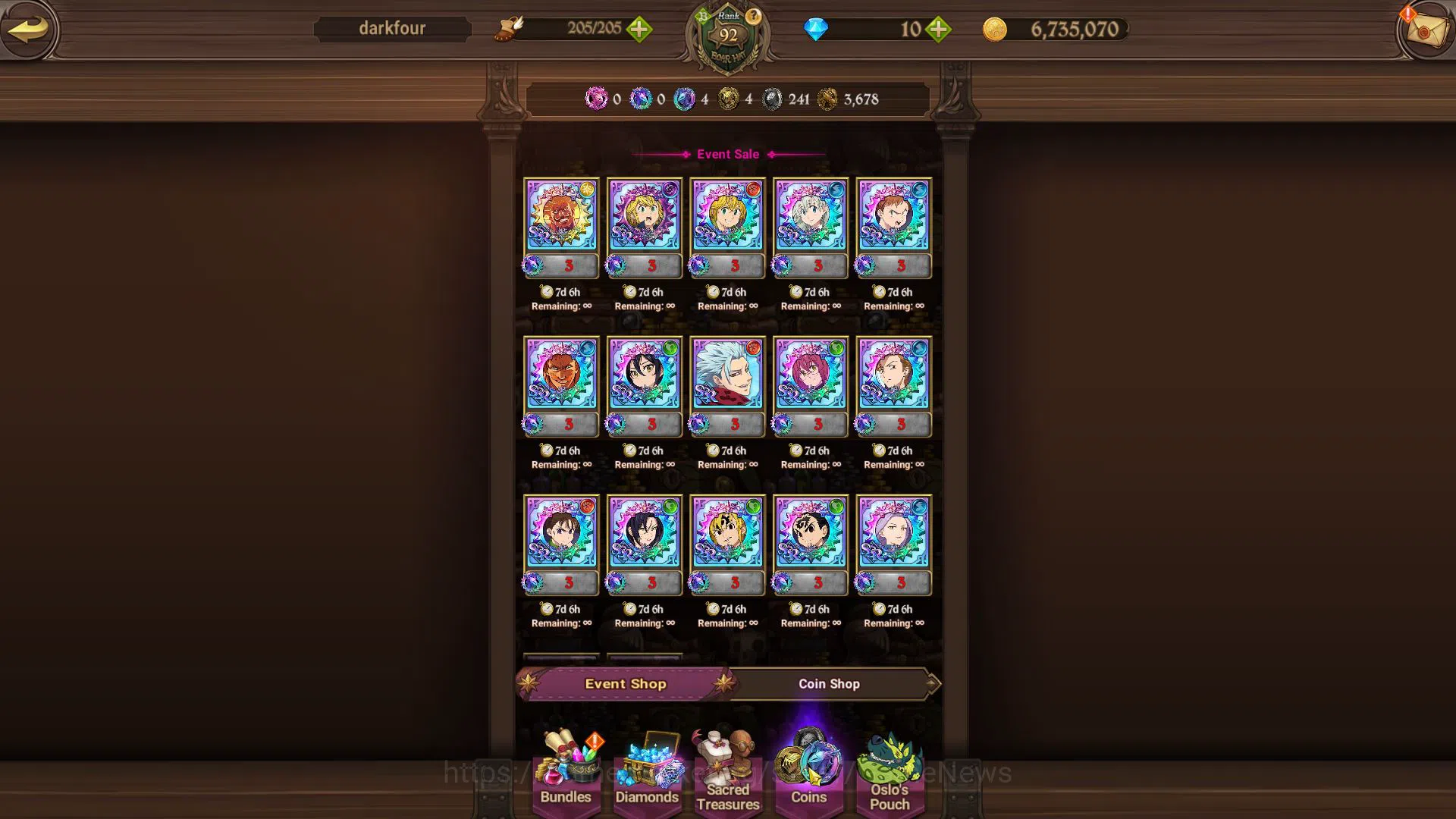The Seven Deadly Sins: Grand Cross Accounts Global|4,7M CC|1 LR+8 UR+Collab FF,Blessing|Elizab image 14