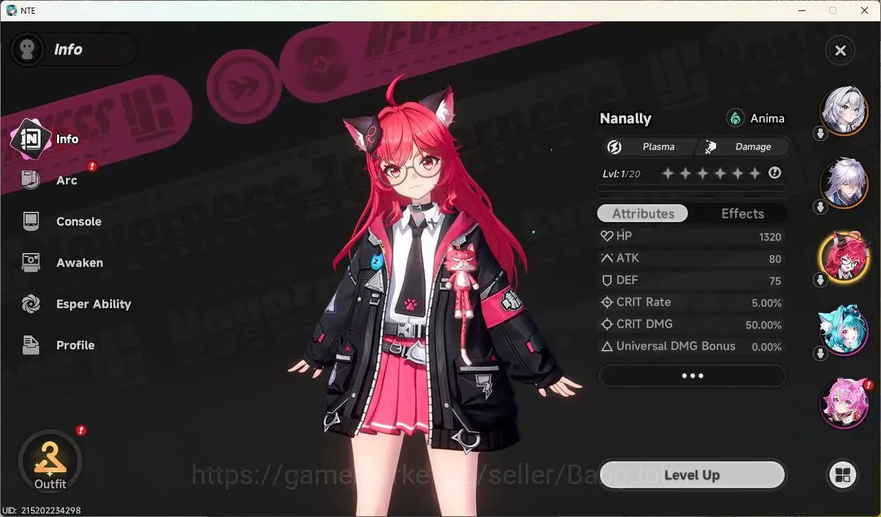 Neverness to Everness Accounts SEA | Starter Lv 3 | 2 SSR (Nanally,Baicag)+ 6 SR image 2