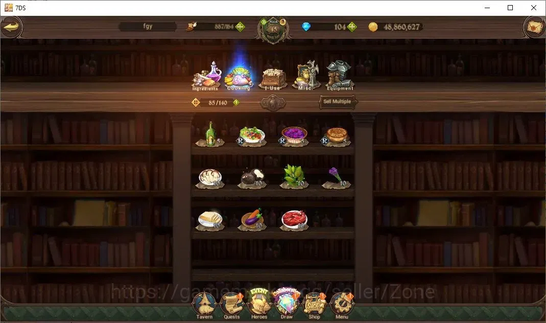 The Seven Deadly Sins: Grand Cross Accounts Others Global|6,553,592 Power |104 Diamonds|UR: Mael, Elizabeth, Escanor|Collab 8