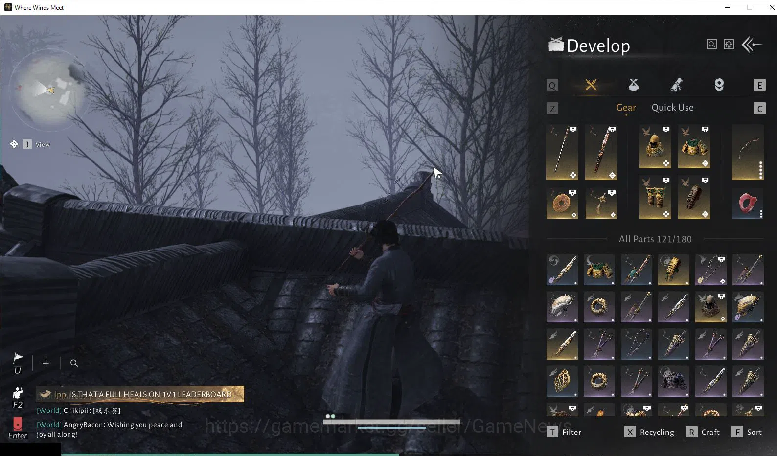 Where Winds Meet Accounts GLOBAL|Lv 84|GS 22k|Peaceful Life Set|Wooden Stick Skin|Snow Oath|Soulshade Umbrella,Strategic 4