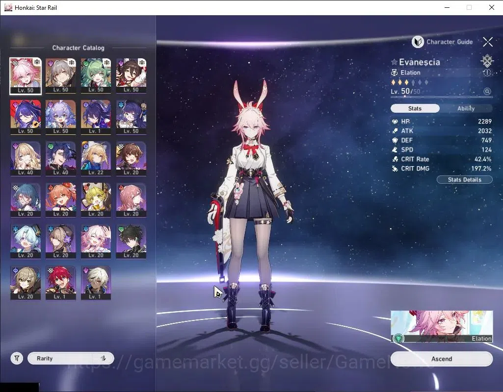 Honkai Star Rail Accounts Asia|TL 37|4 Limited|Evanescia+Signature,Acheron,H image 4
