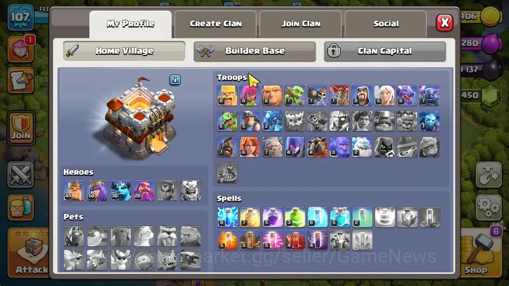 Clash of Clans Accounts TH 11-BH 6|LV 107|HH 5|BK 49,AQ 50,GW 20,MP 30|BM  image 5
