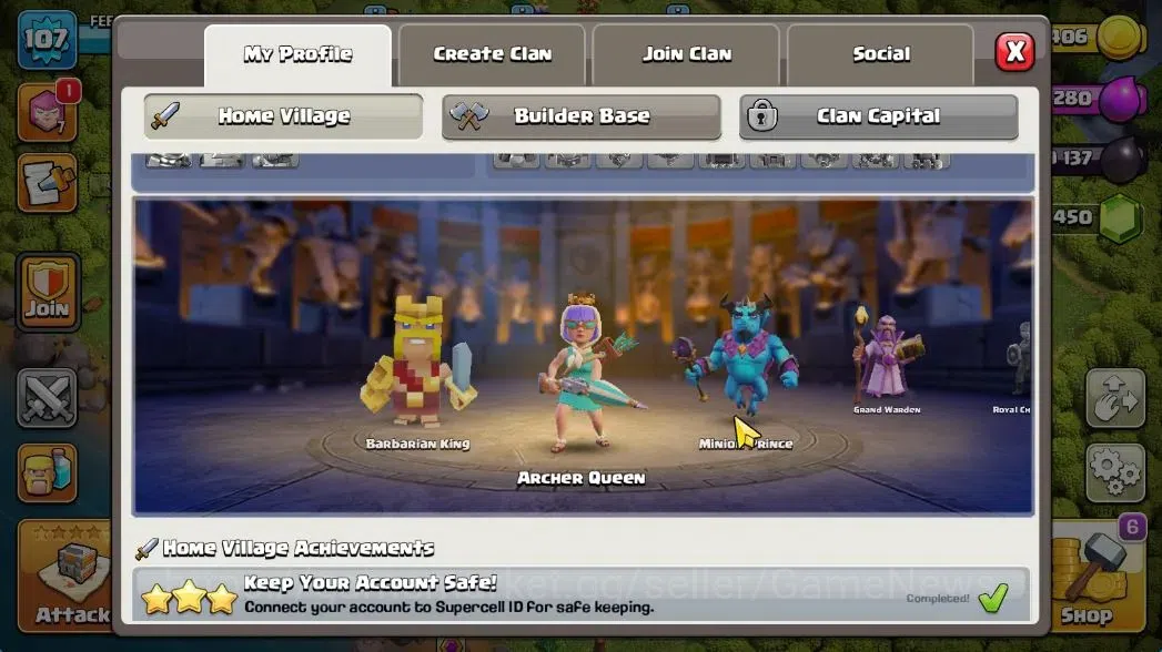 Clash of Clans Accounts TH 11-BH 6|LV 107|HH 5|BK 49,AQ 50,GW 20,MP 30|BM  image 6