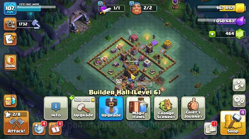 Clash of Clans Accounts TH 11-BH 6|LV 107|HH 5|BK 49,AQ 50,GW 20,MP 30|BM  image 9