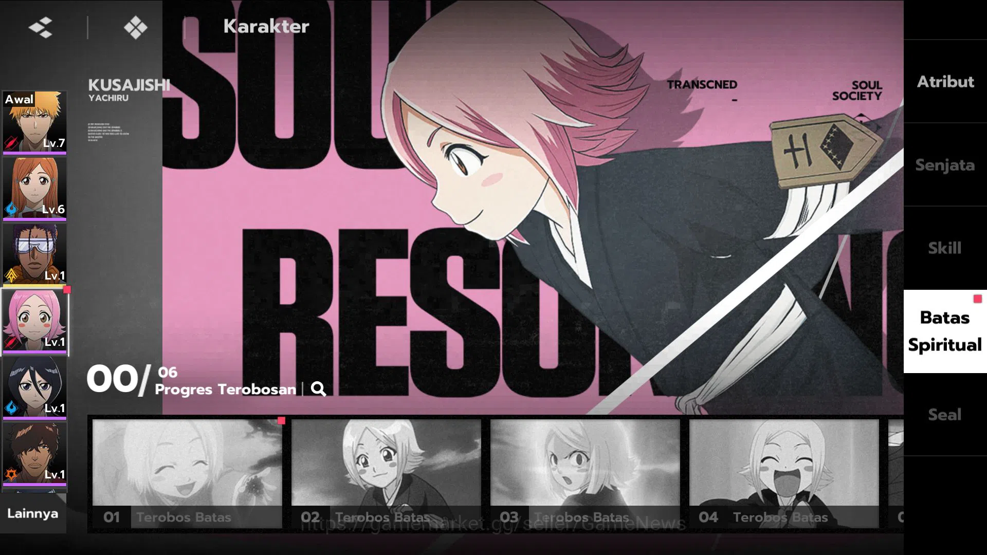 BLEACH: Soul Resonance Accounts Nuverse SEA|Starter|1 SSR (Tosen Kamame,etc) + 9 S image 7