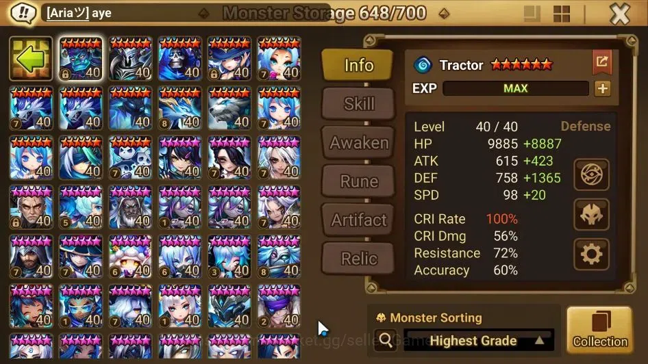 Summoners War: Sky Arena Accounts EU ENDGAME|4 LD(Trinity,Bela,Shan,Oberon)+134 Tota image 12