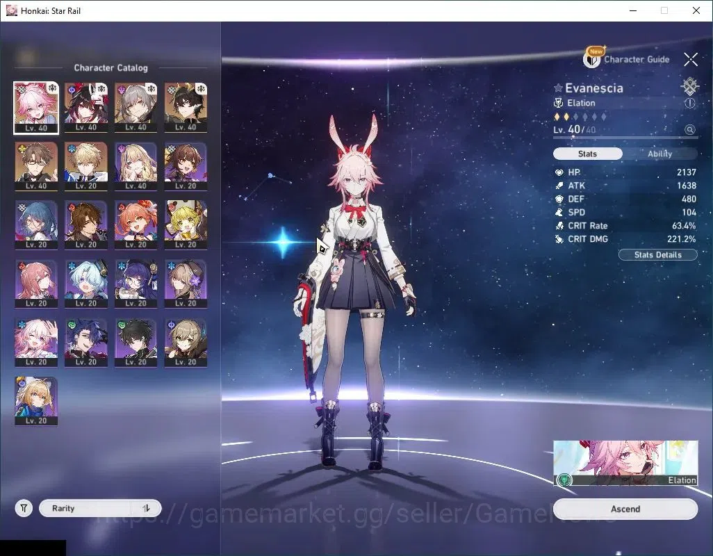 Honkai Star Rail Accounts Asia|TL 30|2 Golden Comp|3 Limited| Evanescia+Sign image 5