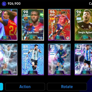 eFootball Accounts High-End Mobile |PW 3036|Epic YayaToure Aguero,Shwt Cucurella Yamal Messi3Card IbrahimMaza,etc|Coach