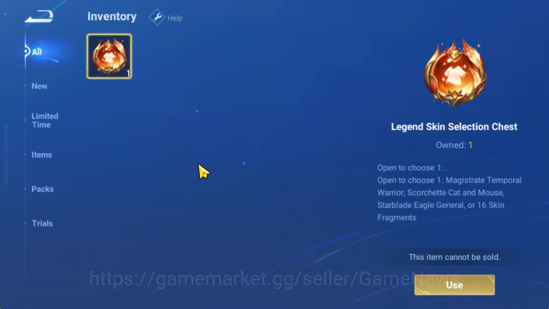 Honor of Kings Accounts Hero 7 |Starter with Legend Skin Selection Chest(D image 4