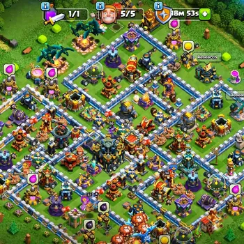 Clash of Clans Accounts High-End TH 17 ➤BUYER MAIL TRANSFER➤BEST WALL AND DEFENCE EVERYTHING GOOD➤HERO: 62/80/44/57/74/2