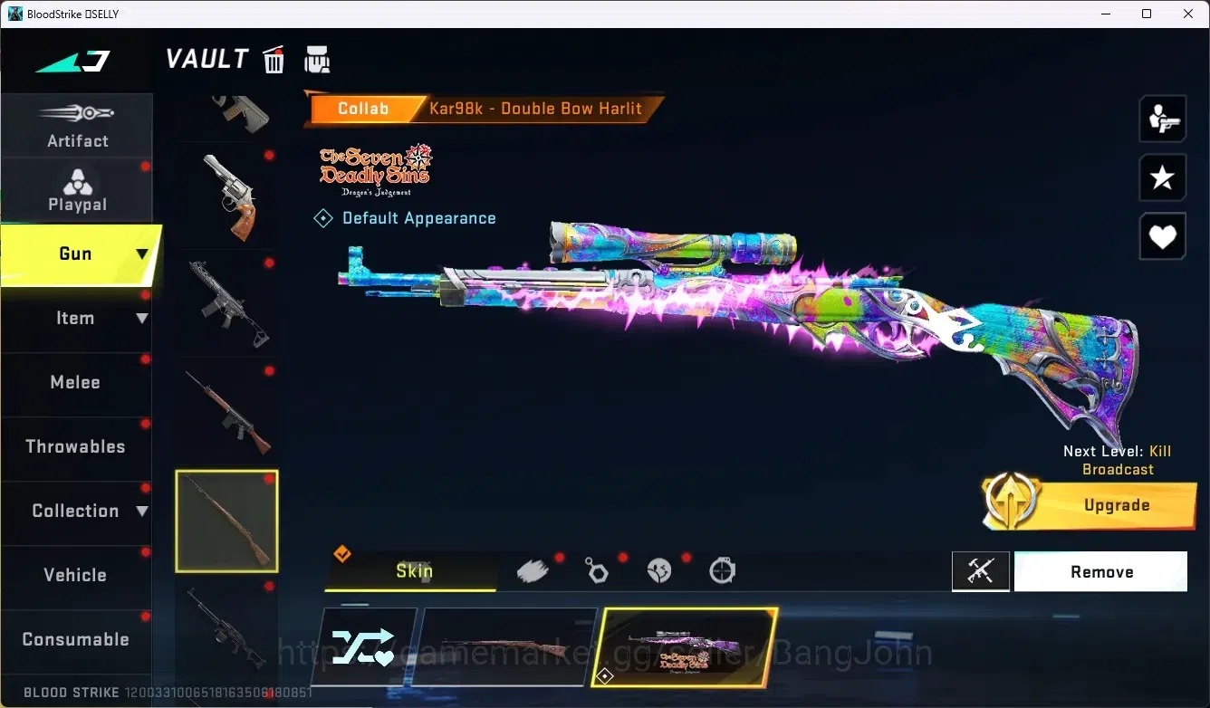 Blood Strike Accounts ASIA|5 Collab Gun [7DS&TR]|1 Eternal Gun |2 Limite image 9