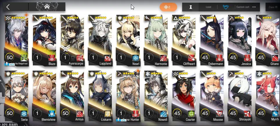 Arknights Accounts Lv 22 | 64 Operator+1 Outfits | 1 Limited | [Silve image 2
