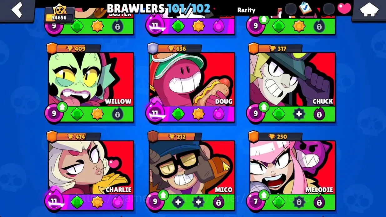 Brawl Stars Accounts Lvl 158 54K Trophy|82K Bling 831 Gem|101 Brawlers  image 11