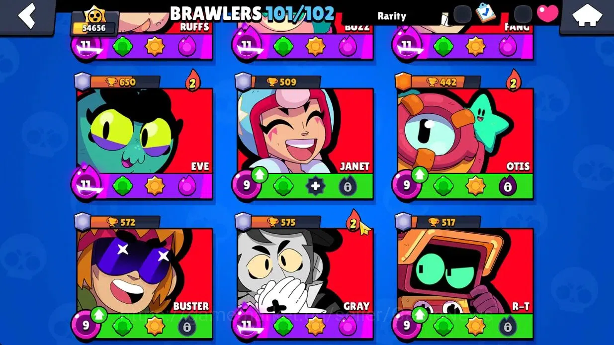 Brawl Stars Accounts Lvl 158 54K Trophy|82K Bling 831 Gem|101 Brawlers  image 12