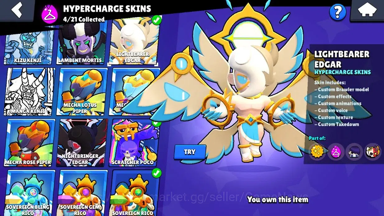 Brawl Stars Accounts Lvl 158 54K Trophy|82K Bling 831 Gem|101 Brawlers  image 16
