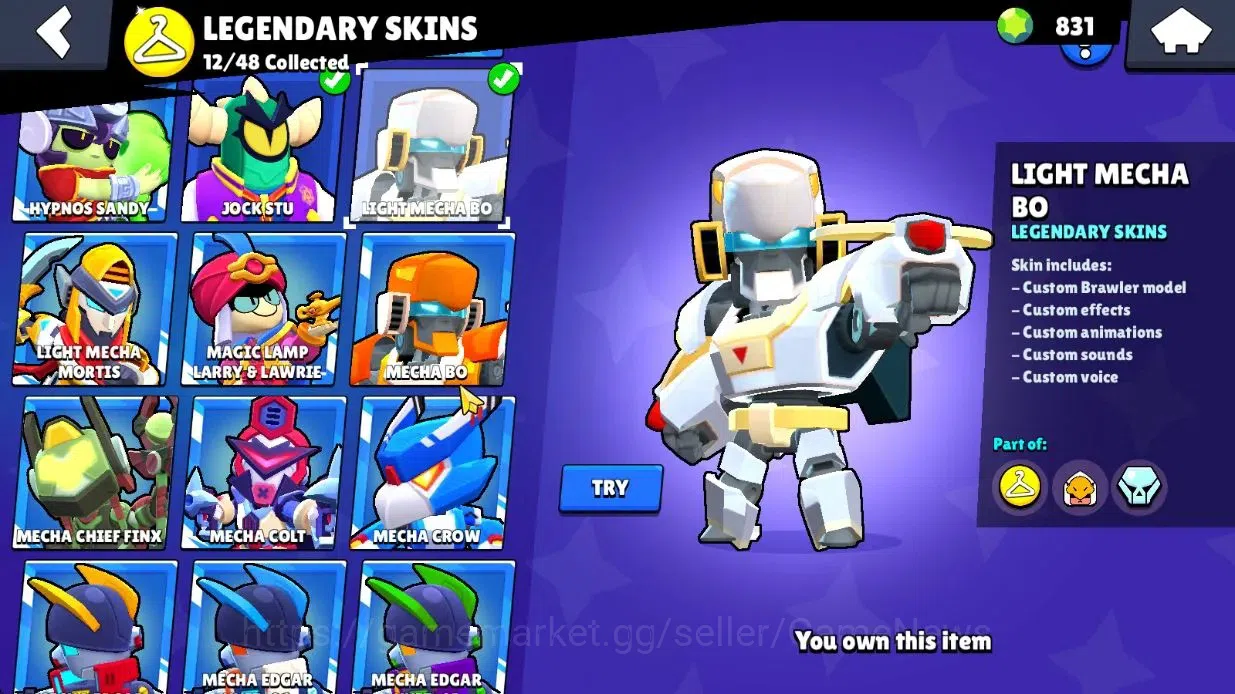 Brawl Stars Accounts Lvl 158 54K Trophy|82K Bling 831 Gem|101 Brawlers  image 18