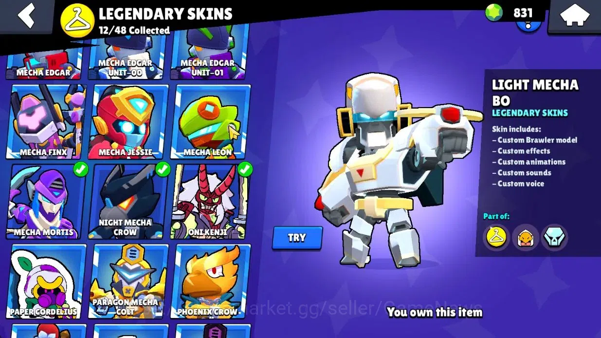 Brawl Stars Accounts Lvl 158 54K Trophy|82K Bling 831 Gem|101 Brawlers  image 19