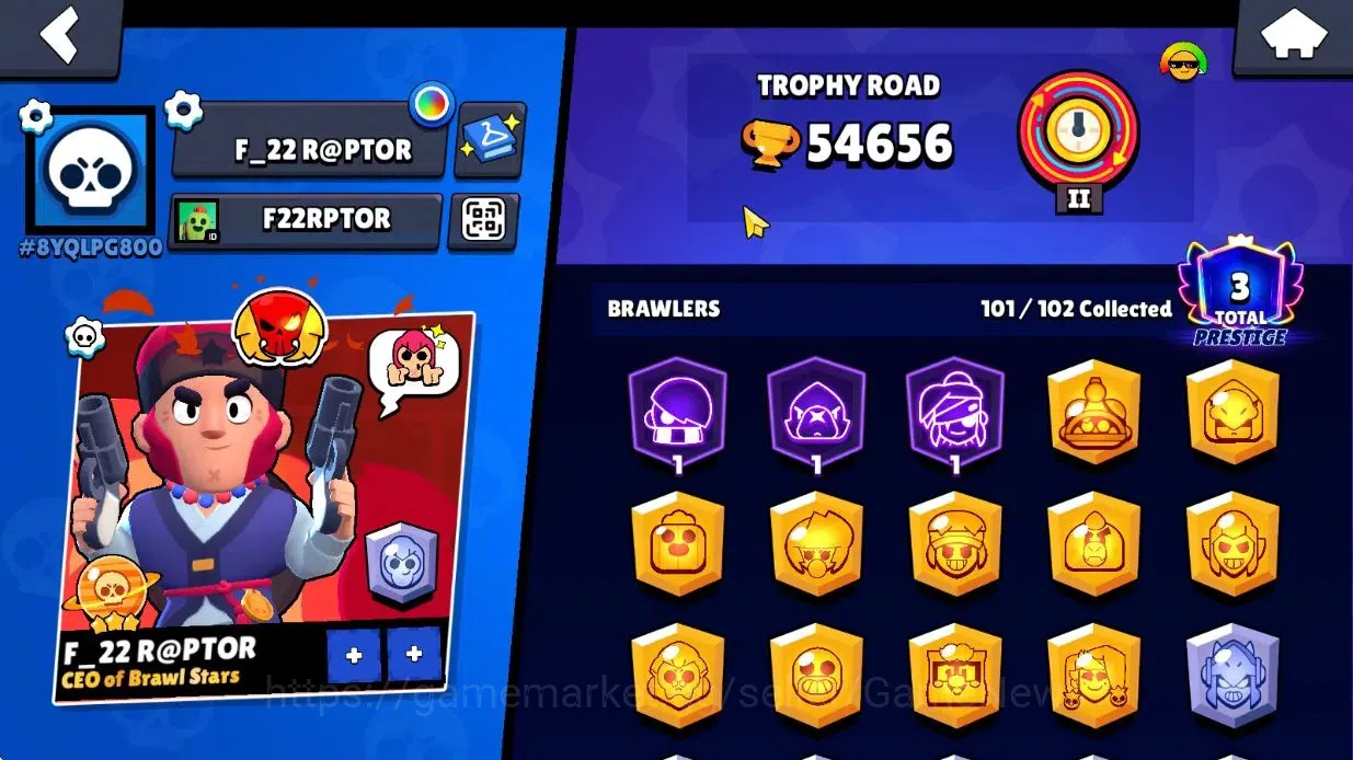 Brawl Stars Accounts Lvl 158 54K Trophy|82K Bling 831 Gem|101 Brawlers  image 2