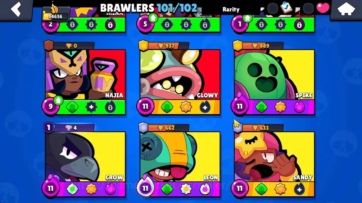 Brawl Stars Accounts Lvl 158 54K Trophy|82K Bling 831 Gem|101 Brawlers  image 8