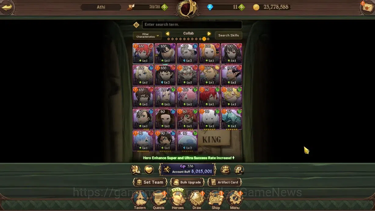 The Seven Deadly Sins: Grand Cross Accounts Endgame ASIA|8M CC|8 LR+8 UR+Manny Collab|Lillia3/6,HK 1