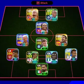 eFootball Accounts High-End Mobile|PW 3206|BigTime Haaland,Rodri|Epic S.Etoo,T.Alcantara,L.Suarez,Etc.|STime