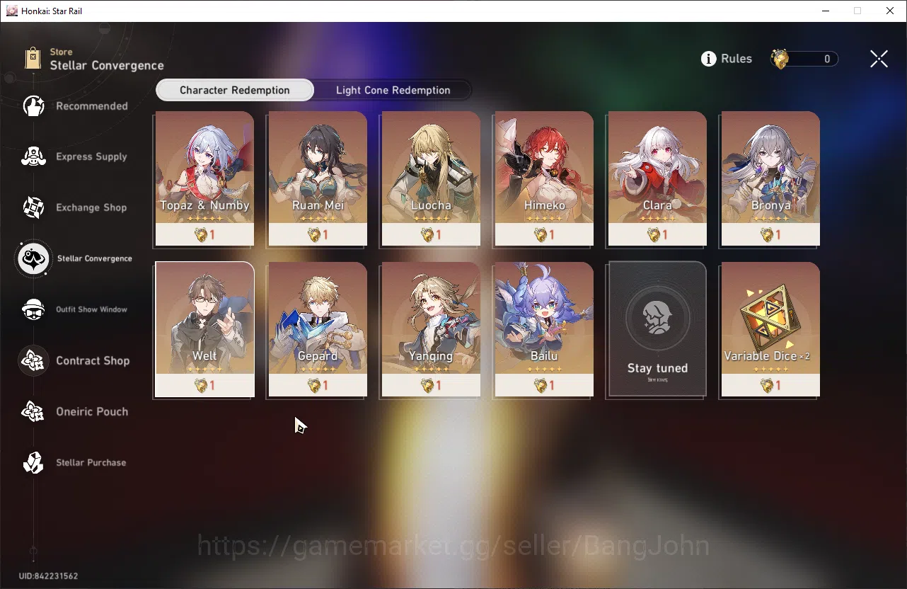 Honkai Star Rail Accounts ASIA | TL 52 | 4 Limit | Yao Guang | Sparkle | Dan image 10