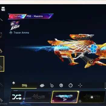 Blood Strike Accounts Collab Skin ASIA | P90-Maestro Lv.3 |Eternal Gun:MP7-Tidesong|Ultra Melee The Iron-|1 Collab Guns|3
