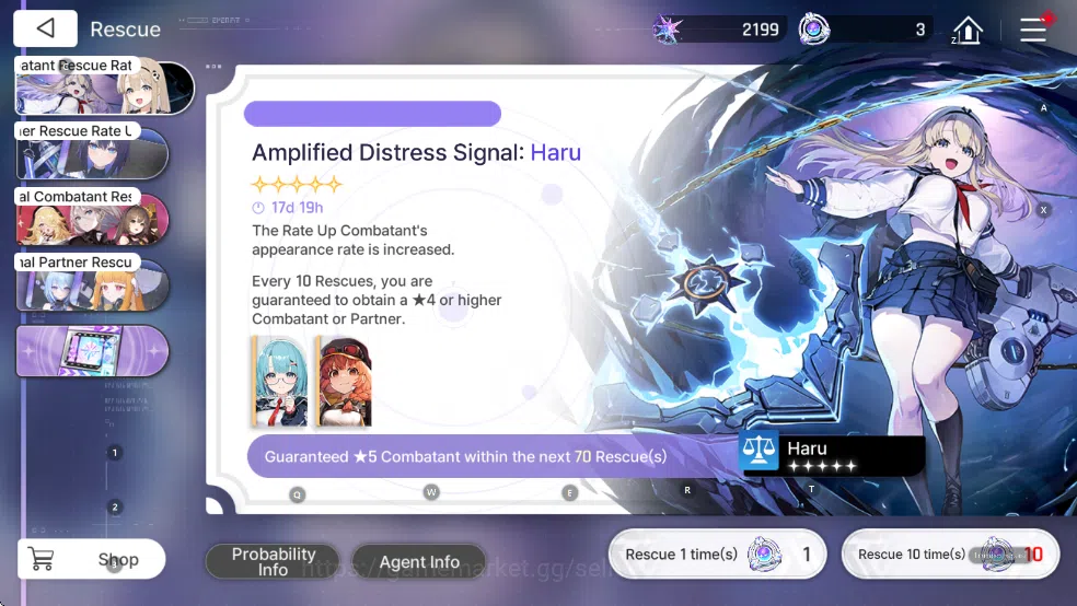Chaos Zero Nightmare Accounts Global Verif|Lv15| 2,1k Crystal|1 SSR(Khalipe)7SR( image 5