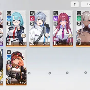Chaos Zero Nightmare Accounts Global Verif|Lv15| 2,1k Crystal|1 SSR(Khalipe)7SR( image 1
