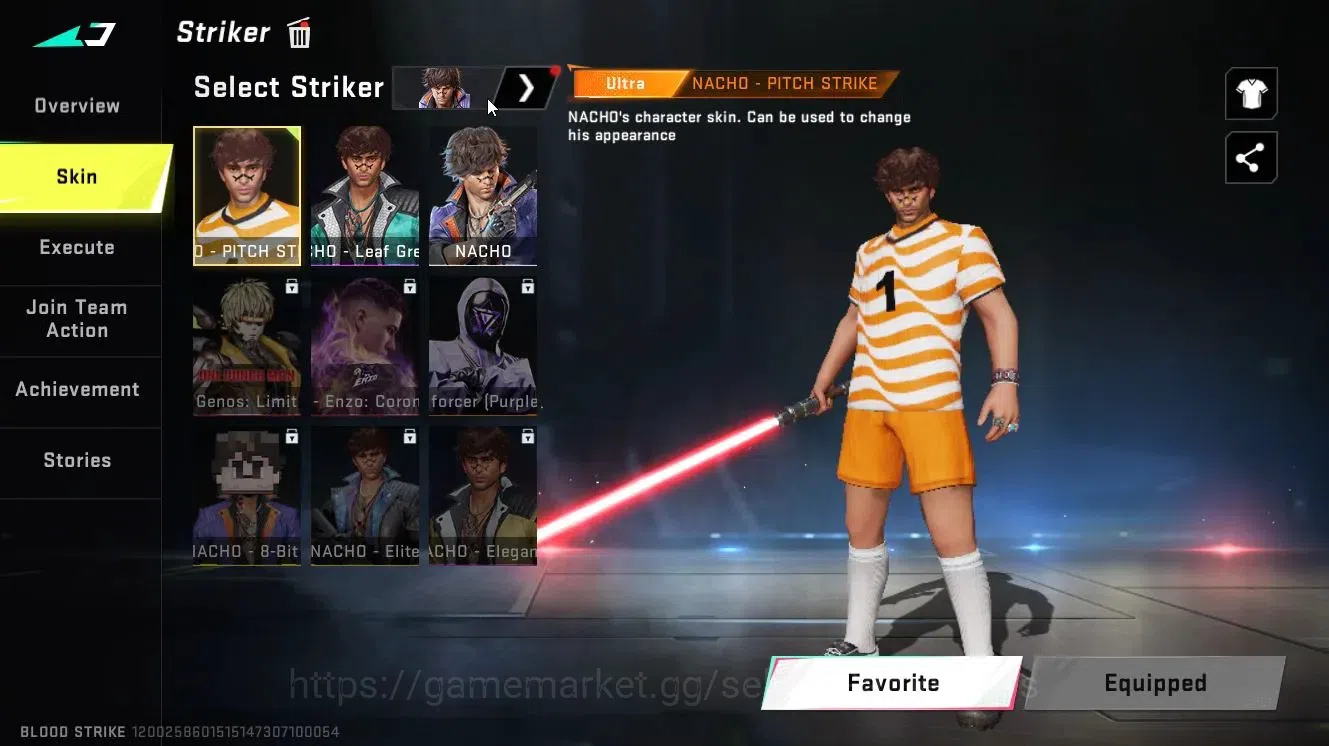 Blood Strike Accounts Collab Skin ASIA|Colab BLEACH[Byakuya]+OPM [Mumen Rider]+TR[Takemichi]|ULTRA MELEE Lightblade-Dark 13