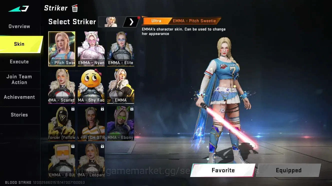 Blood Strike Accounts Collab Skin ASIA|Colab BLEACH[Byakuya]+OPM [Mumen Rider]+TR[Takemichi]|ULTRA MELEE Lightblade-Dark 7