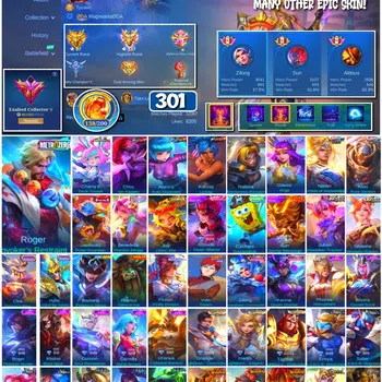 Mobile Legends: Bang Bang Collector #3657 301 Skins | Collector Natalia | Zero Roger | image 1