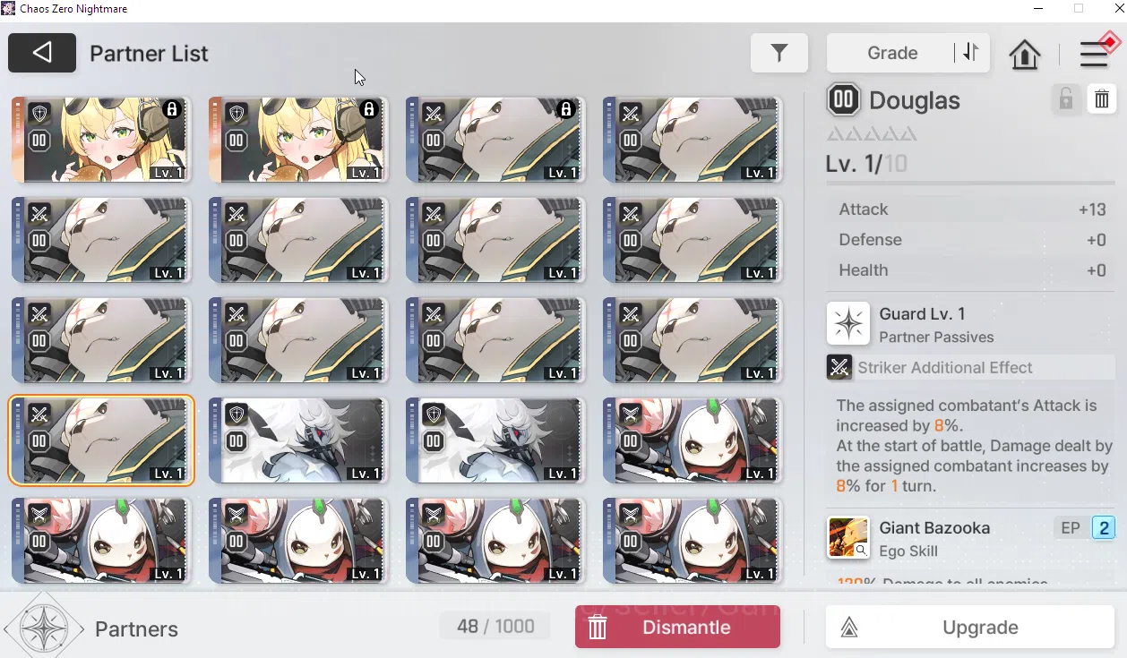 Chaos Zero Nightmare Accounts Global | Lv05 | Fresh Starter SSR Luke | Fresh Sto image 3
