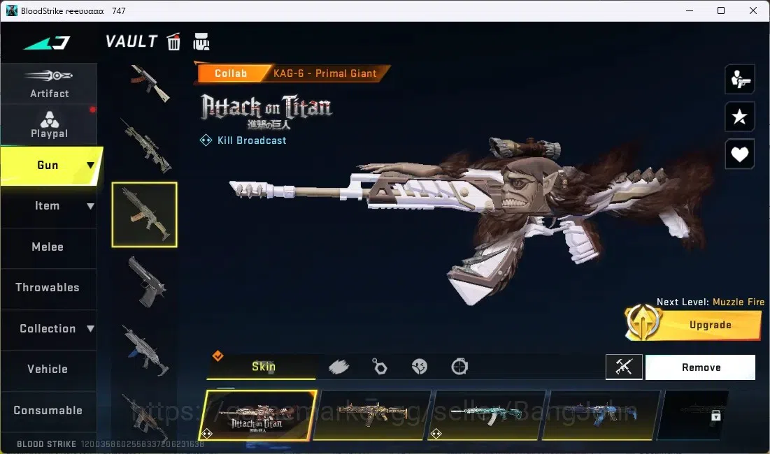 Blood Strike Accounts ASIA | 1 AOT: Dual Blade-Ultrahard Blade | COLLAB  image 11