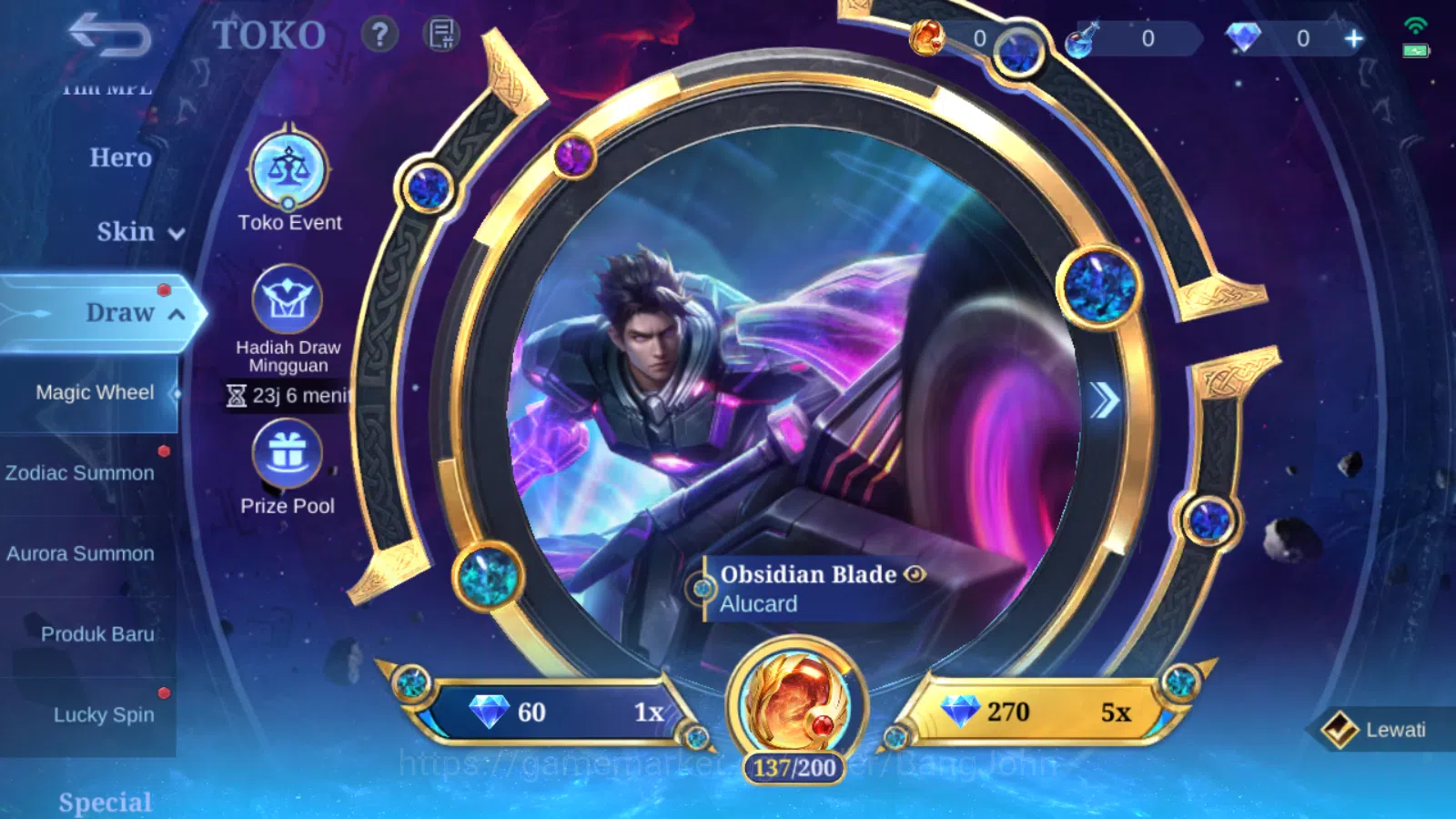 Mobile Legends: Bang Bang Accounts Hero 131 | skin 310 | kof karina | star annual hay image 10