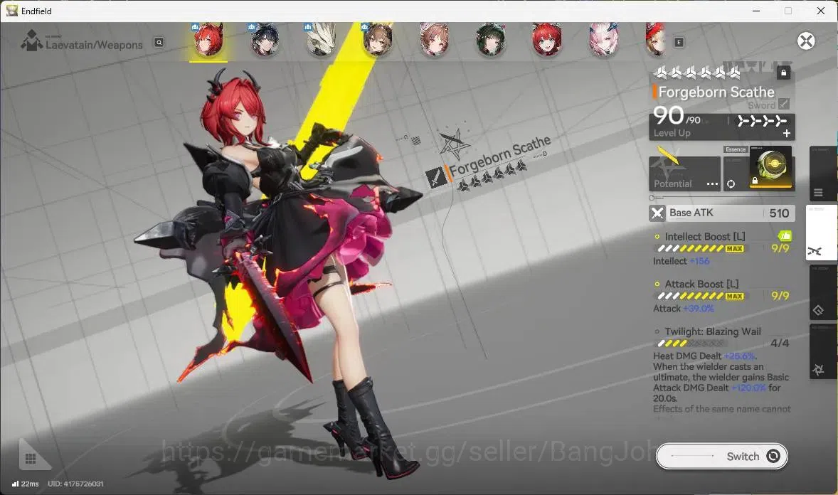 Arknights: Endfield Accounts Asia | Lv 55|7 Limit+3Sign|Laevatain,Gilberta,Zhua image 5