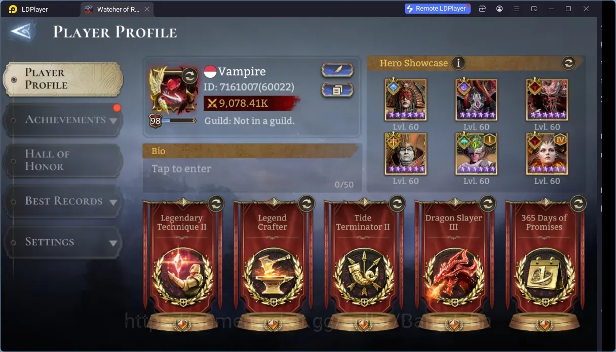 Watcher of Realms Accounts End-Game Global 60xx|Power 9M|13 Lord:Jezebelle A4,Iovar A1|77 Legend: SunWukong A5,Volka 1
