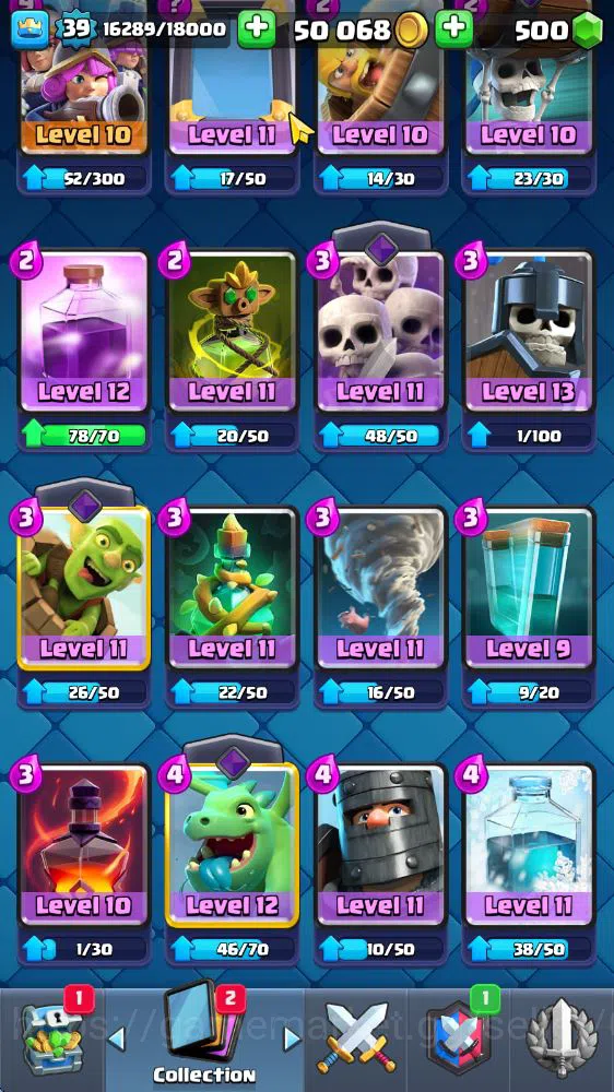 Clash Royale Accounts Lv 39|Trophy 7683|KTL 13|Limited Skin|Card 121|1 H image 10