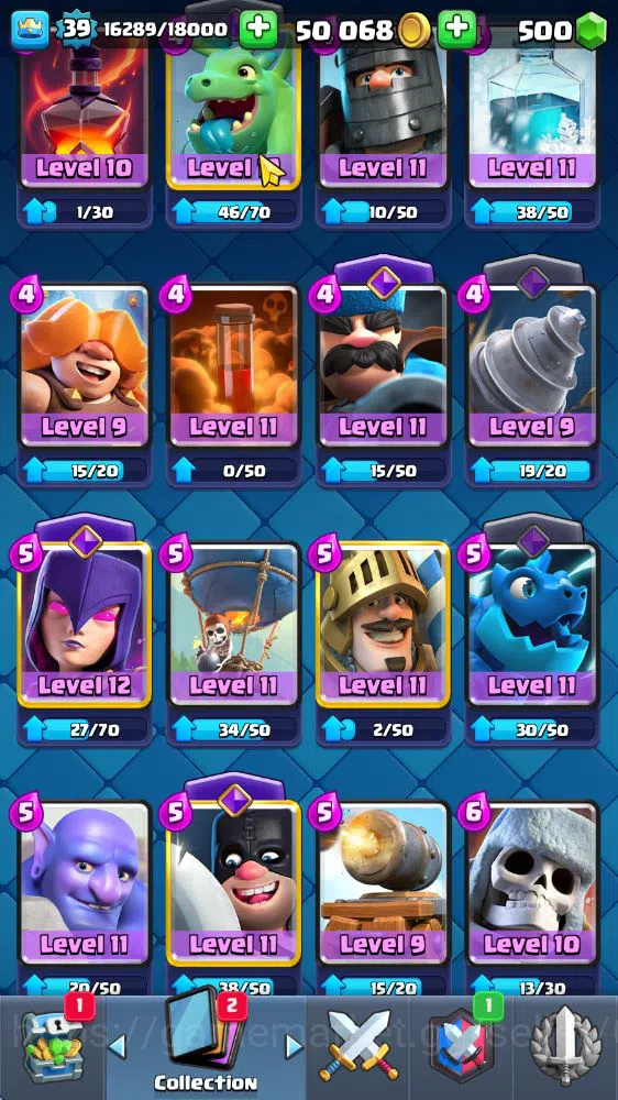 Clash Royale Accounts Lv 39|Trophy 7683|KTL 13|Limited Skin|Card 121|1 H image 11