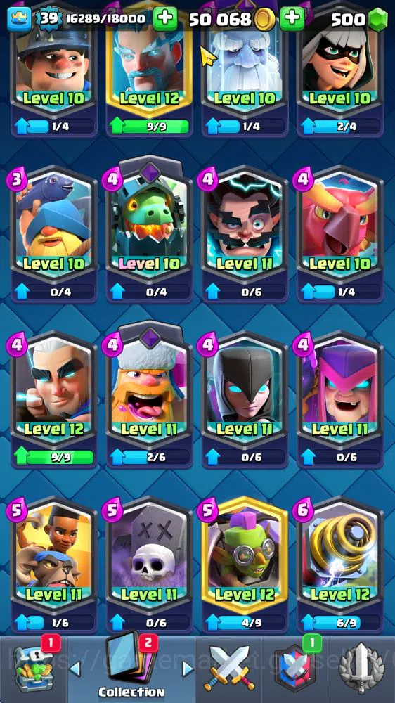 Clash Royale Accounts Lv 39|Trophy 7683|KTL 13|Limited Skin|Card 121|1 H image 13
